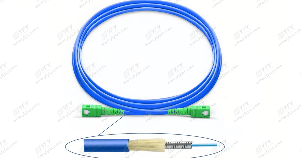 2.0mm SC/APC–SC/APC armored Fiber Patch Cable